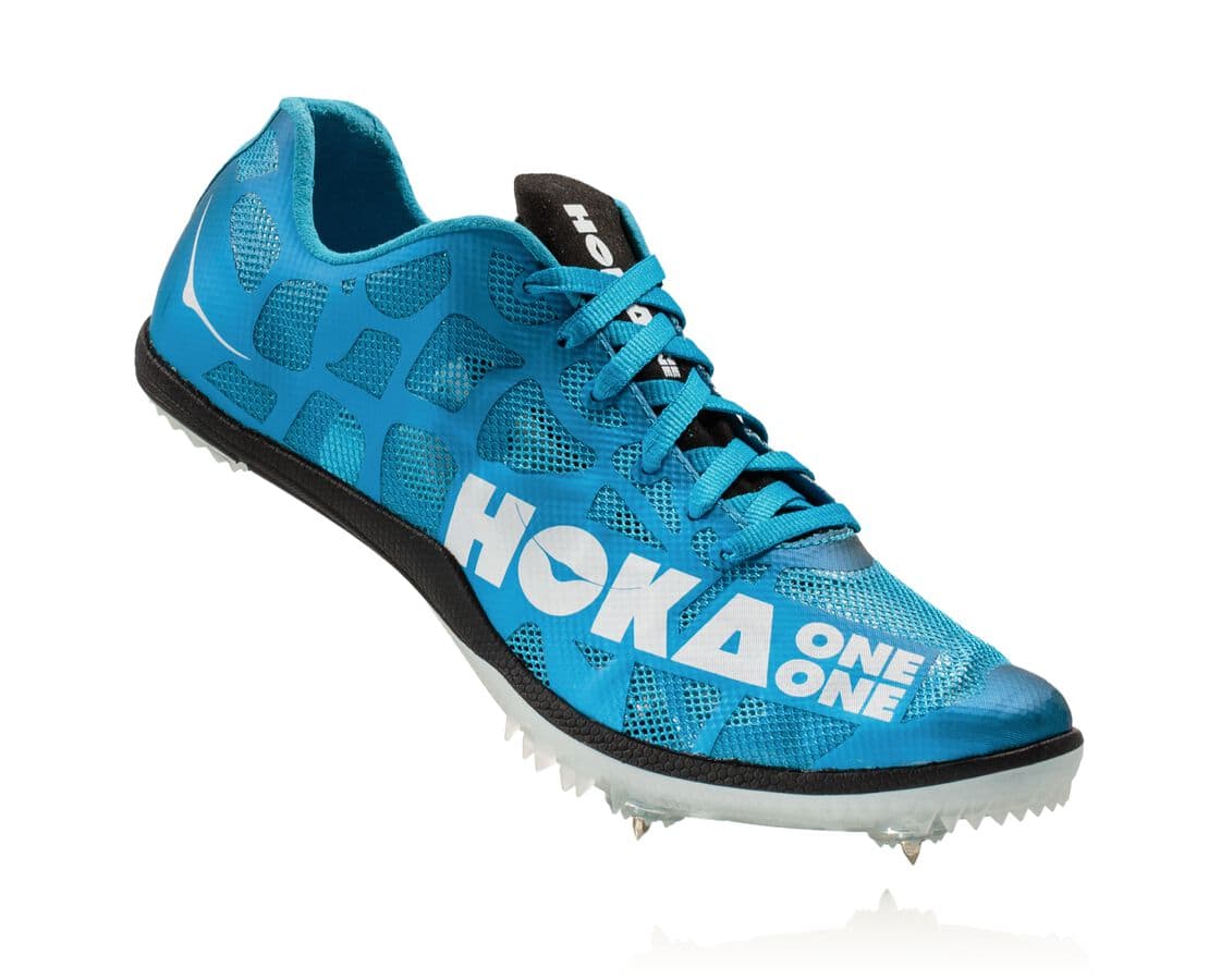 Pantofi Spikes Hoka One One Rocket Md Barbati - Albastri / Albi | Romania BLZT34567